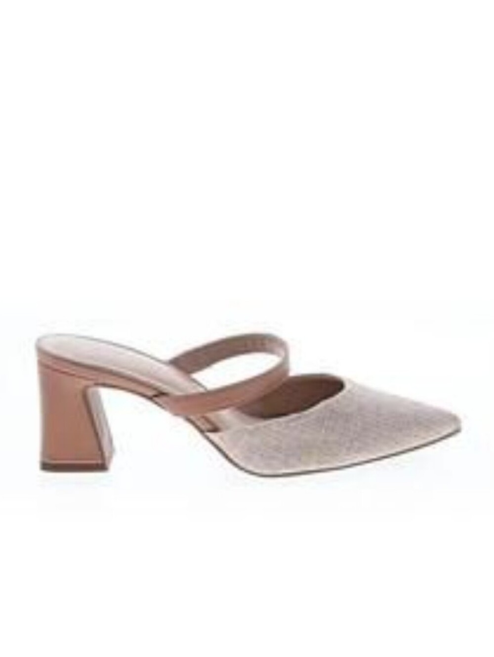 Kelly & Katie Two-Tone Pointed Mule in Beige and Brown